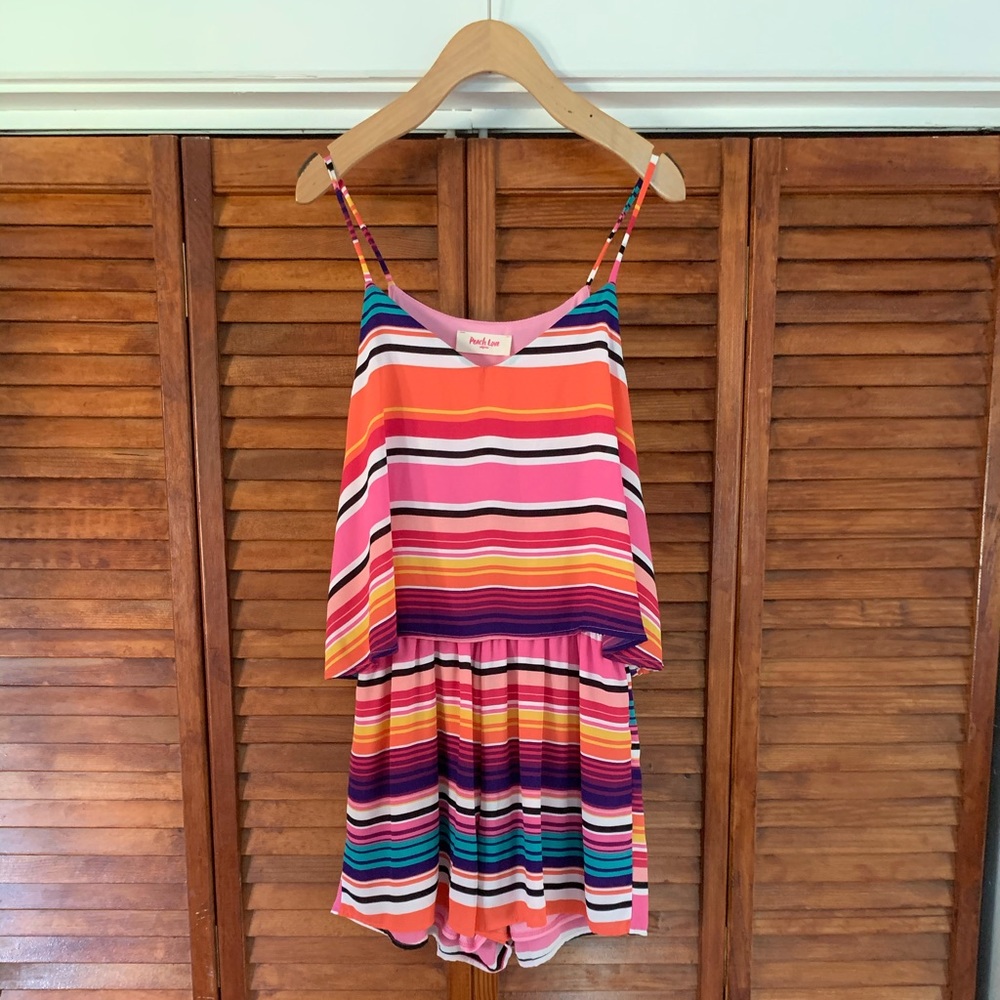 Peach Love CA Romper, Multicolor, Size Medium